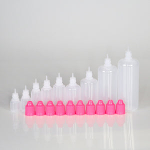 20pcs 5ml/10ml/15ml/20ml/30ml/50ml/100ml/120ml Empty LDPE Plastic E Liquid Juice Dropper Eye Bottles Long Tip Cap Vape Container