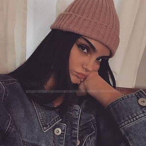 Unisex Hat Cotton Blends Solid Warm Soft HIP HOP Knitted Hats Men Winter Caps Women&#39;s Skullies Beanies For Girl Wholesale шляпа