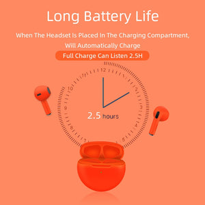 Pro 6 TWS Wireless Headphones with Mic Fone Bluetooth Earphones Sport Earbuds Pro6 J6 Headset for Apple iPhone Xiaomi Huawei LG