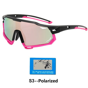 Photochromic Sports Glasses Men's and Women's Polarized Bike Eyewear Mountain MTB Cycling UV400 Sunglasses Bicycle Road Goggles