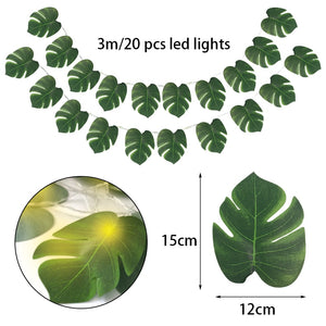 Outdoor Wedding Decoration LED Leaf Twine Fairy String Lights With Battery Operate For Rustic Holiday Party Event Decor Supplies