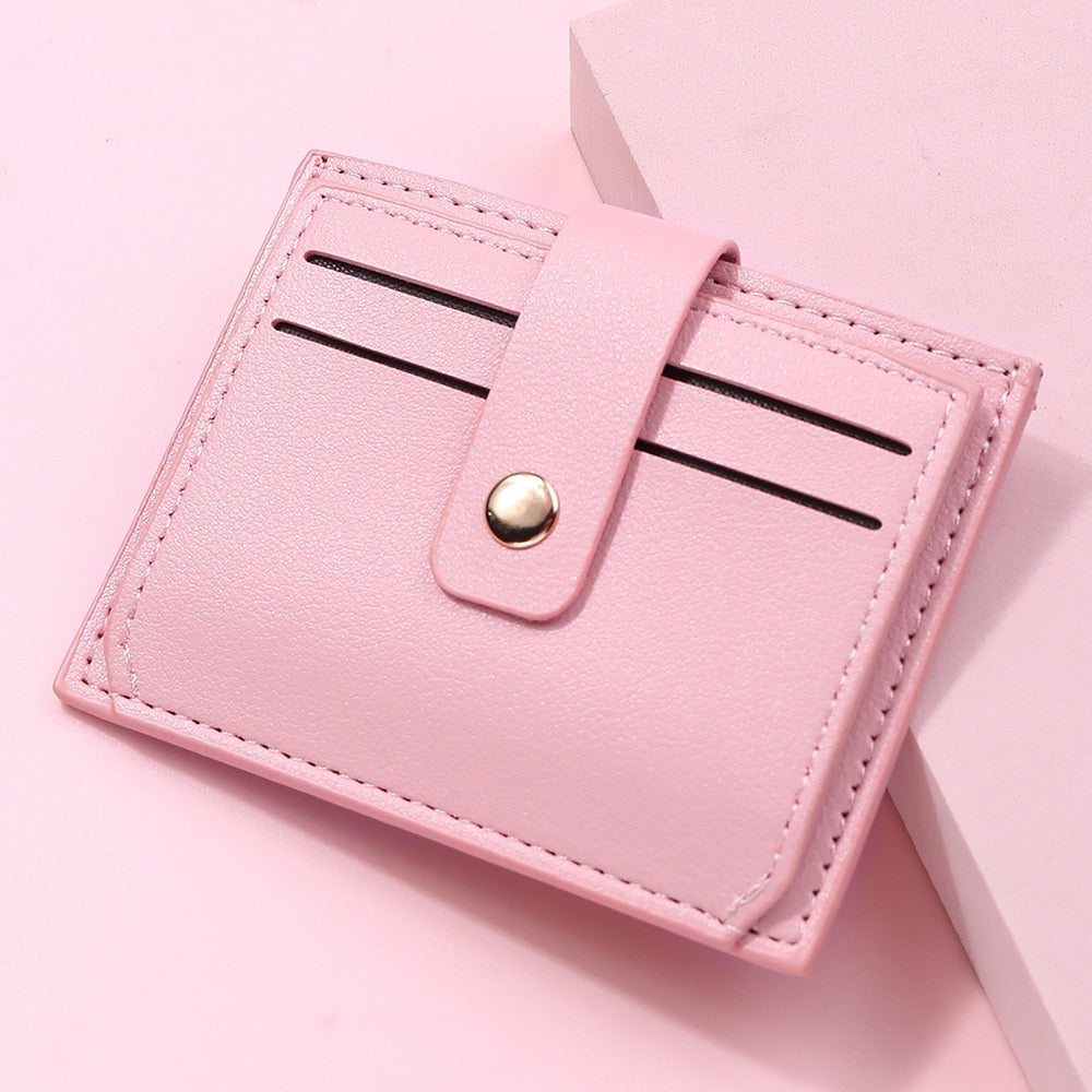 2022 New Women's Wallet Short Coin Purse Fashion PU Leather Multi-card Bit Card Holder Mini Clutch for Girl