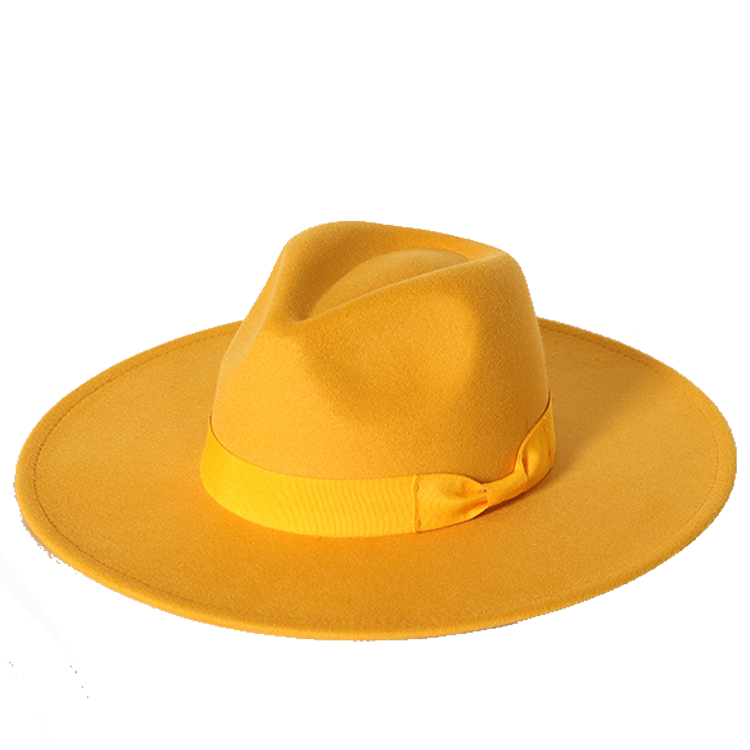 New color Fedora winter hat top concave-convex water drop 9.5cm brim male and female felt jazz watermelon red шляпа женская