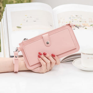 New Fashion Pu Leather Women Wallet Clutch Women&#39;s Purse Best Phone Wallet Female Case Phone Pocket Purse Coin Bag