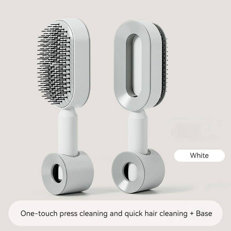 Self Cleaning Hair Brush 3D Air Cushion Massager Brushes Airbag Massage Comb Brush Detangling Anti Static Hairbrush Cleaner