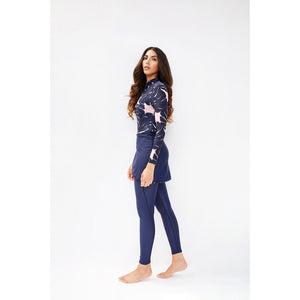 4 Piece Set Women&#39;s Muslim Swimwear Full Cover Lslamic Clothes Hijab Long Sleeves Sport Swimsuit Burkinis Wear Bathing Suit 4XL