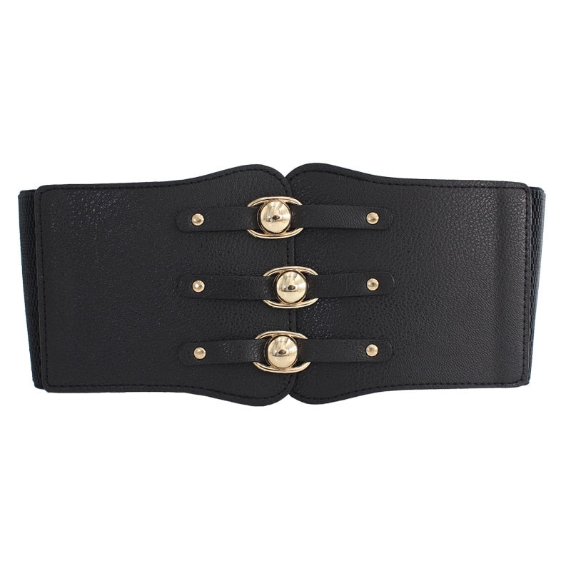 Black Body Shapewear Women Gothic Clothing Underbust Waist Cincher Trainer Pu Leather Elastic Sexy Bridal Corsets and Bustiers