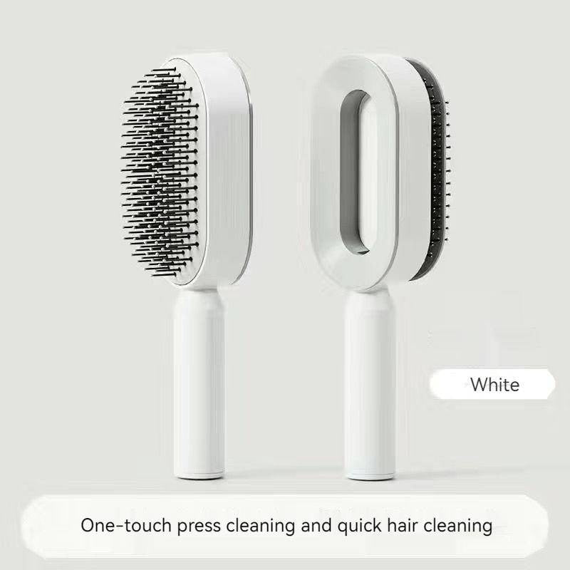 Self Cleaning Hair Brush 3D Air Cushion Massager Brushes Airbag Massage Comb Brush Detangling Anti Static Hairbrush Cleaner