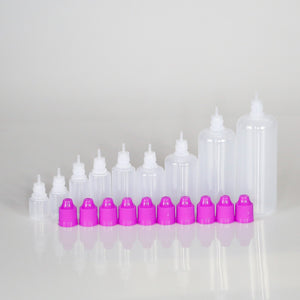 20pcs 5ml/10ml/15ml/20ml/30ml/50ml/100ml/120ml Empty LDPE Plastic E Liquid Juice Dropper Eye Bottles Long Tip Cap Vape Container