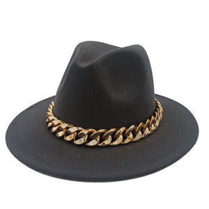 men fedora unisex solid color fedora hat women&#39;s 21-color wide brim jazz top hat autumn winter British retro Panama hat