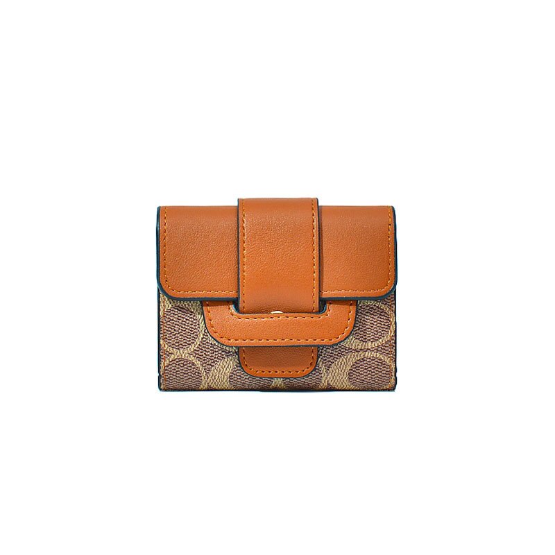 Ins Business Card PU Purse Wholesale Cross-Border Korean Style Fashion Pouch Women's Zipper Expanding Card Holder Wallet Purse
