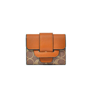 Ins Business Card PU Purse Wholesale Cross-Border Korean Style Fashion Pouch Women's Zipper Expanding Card Holder Wallet Purse