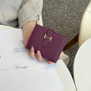 GENUINE LEATHER Women&#39;s Wallet Men Rfid Small Ultra-thin Coin Wallet Short Design Small Wallet Purses Woman(no Logo)