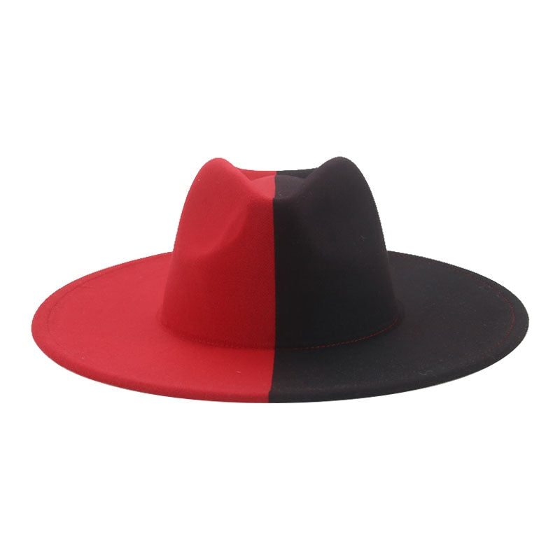Fedora Hats for Women New 9.5cm Wide Brim Dress Men Caps Felted Hat Panama Church Wedding Ribbon Band Men Hat Sombreros De Mujer