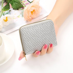 Women Card Holder Short Wallet Mini Women's PU Wallet Multi-Card Card Holder Small Multi-functional Clutch Bag Money Bag