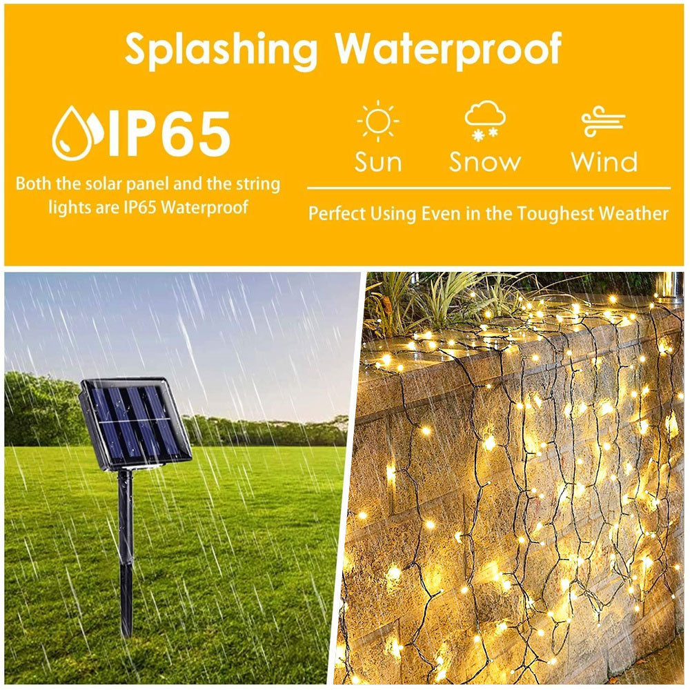 32m/22m/7m Solar Fairy Garden Lights Outdoor 300 LED Lighting String Solar Power Lamp Christmas Garland Camping Patio Decoration