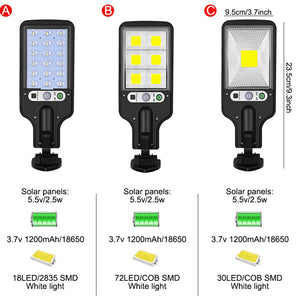 Super Bright Solar Street Lights Outdoor Solar Lamp With 3 Light Mode Motion Sensor Wall Lighting for Garden Patio Path Yard