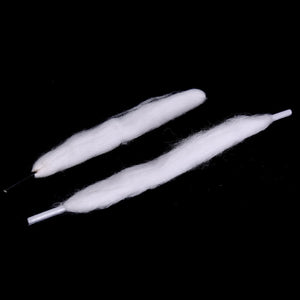 10pcs/pack DIY Prebuilt Wire Coil Threads Organic Vape Cotton Strips Shoelace For Heating Wire Atomizer Black/White