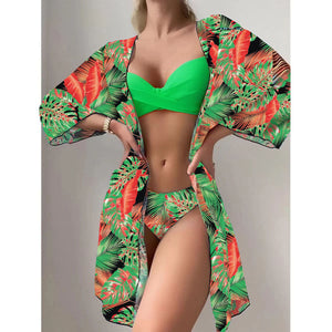 2023 new swimsuit three-piece suit women's bikini split swimsuit women's bikin