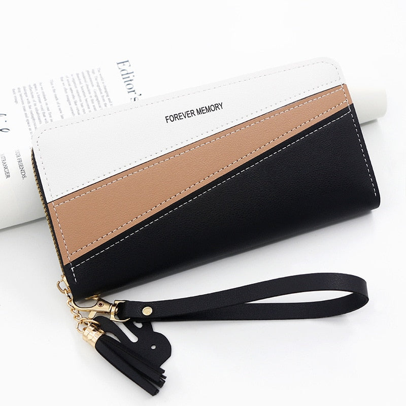 2022 New Long Women Wallets Cute Fashion Multifunctional Clutch Name Print Female Wallet Kpop Card Holder Luxury Women&#39;s Purse