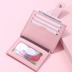 2022 New Women's Wallet Short Coin Purse Fashion PU Leather Multi-card Bit Card Holder Mini Clutch for Girl