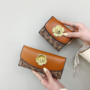 Fashion Women's Wallet Female Short Wallets for Women Coin PU Leather Purses Card Holder Luxury Wallets Famous Brands