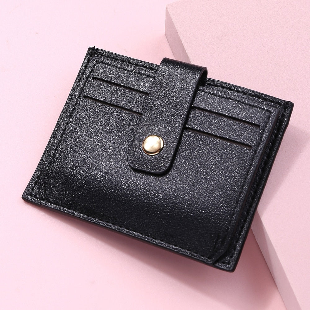 2022 New Women's Wallet Short Coin Purse Fashion PU Leather Multi-card Bit Card Holder Mini Clutch for Girl