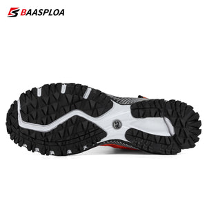 Men&#39;s Running Shoes Baasploa 2022 Male Sneakers Shoes Breathable Mesh Outdoor Grass Walking Gym Shoes For Men Plus Size 41-50
