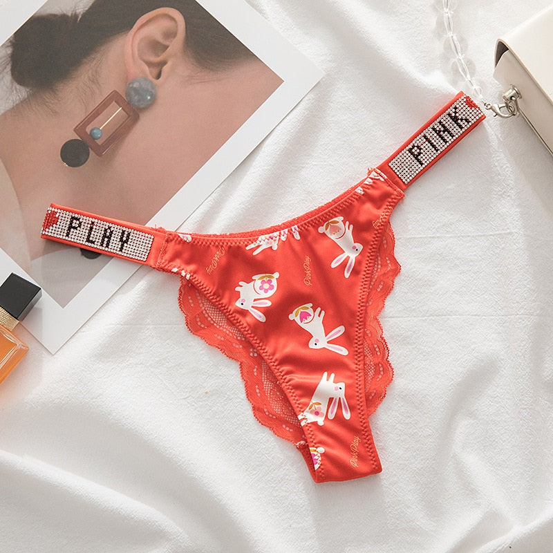 New Arrival Couple Underwear Cute Low Waist Thong Sexy Underwear Breathable Comfortable Men Boxer G String Boyfriend Girlfriend
