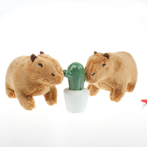 Simulation Capybara Stuffed Animals Plush Toy Soft Dolls Real Life Capybara Dolls Kids Toys Peluche Juguetes Christmas Gift 18cm