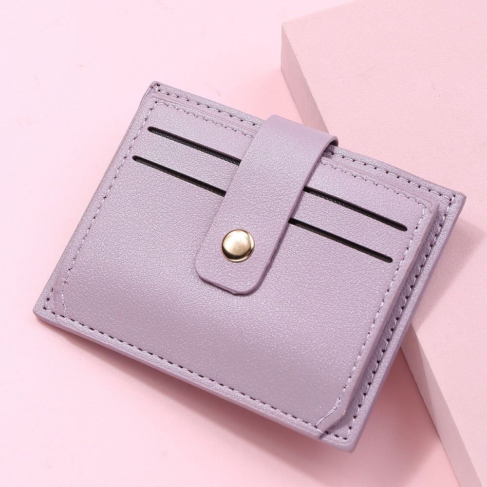 2022 New Women's Wallet Short Coin Purse Fashion PU Leather Multi-card Bit Card Holder Mini Clutch for Girl