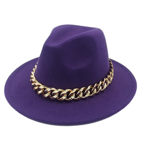 men fedora unisex solid color fedora hat women&#39;s 21-color wide brim jazz top hat autumn winter British retro Panama hat