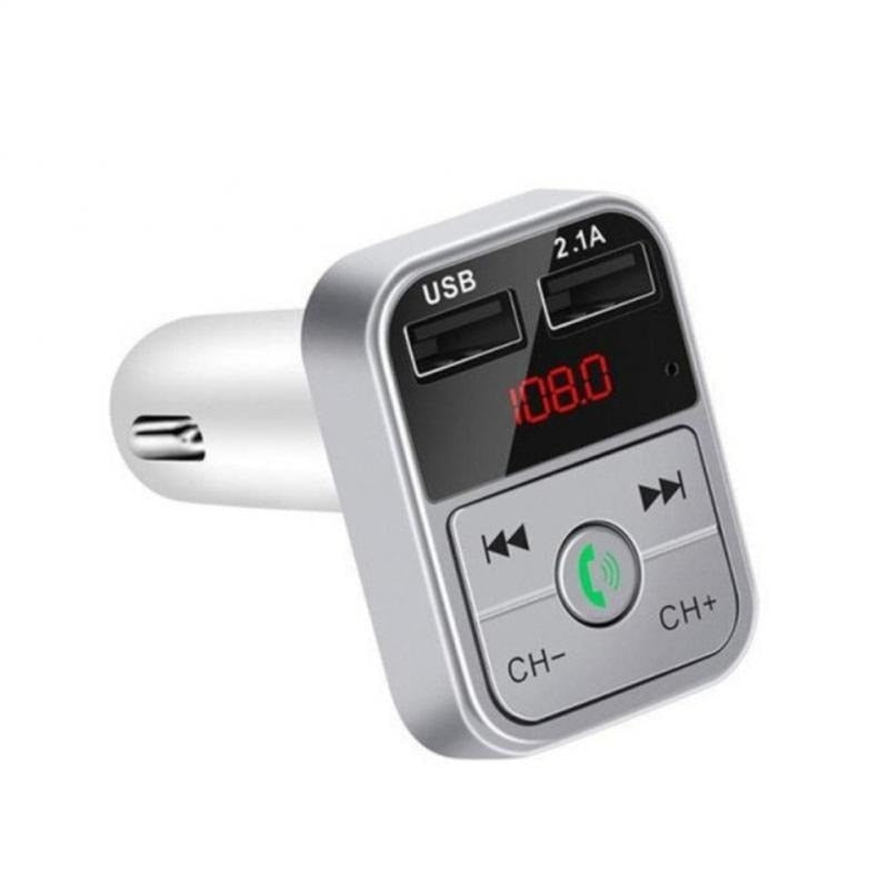 Car Bluetooth 5.0 FM Transmitter Wireless Handsfree Audio Receiver Auto MP3 Player 2.1A Dual USB Fast Charger Car Accessories