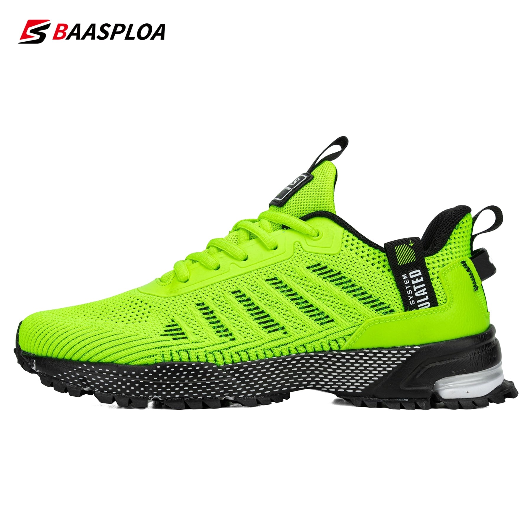 Men&#39;s Running Shoes Baasploa 2022 Male Sneakers Shoes Breathable Mesh Outdoor Grass Walking Gym Shoes For Men Plus Size 41-50
