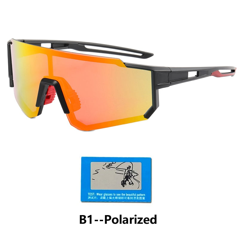 Photochromic Sports Glasses Men's and Women's Polarized Bike Eyewear Mountain MTB Cycling UV400 Sunglasses Bicycle Road Goggles