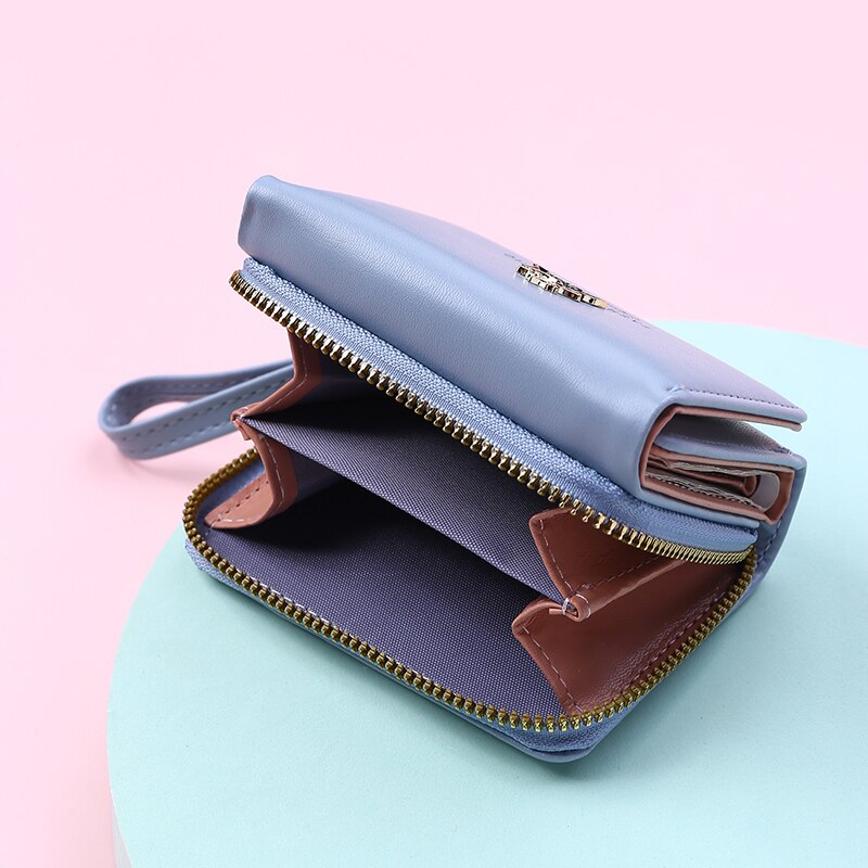 Antler Decoration Women&#39;s Wallet New Fashion Short Coin Purse Card Holder Small Ladies Wallet Female Hasp Mini Clutch