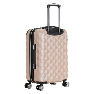 Kenneth Cole REACTION Diamond Tower Luggage Collection Lightweight Hardside Expandable 8-Wheel, Rose Gold, 20-Inch Carry On